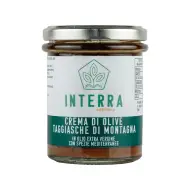 Crema gourmet da Olive Taggiasche di Montagna - aromatizzata con erbe mediterranee - 180g Crema gourmet da Olive Taggiasche di Montagna - aromatizzata con erbe mediterranee - 180g