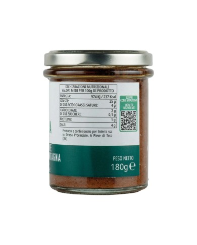 Crema gourmet da Olive Taggiasche di Montagna - aromatizzata con erbe mediterranee - 180g