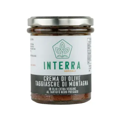 Crema gourmet da Olive Taggiasche di Montagna - aromatizzata al tartufo - 180g