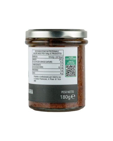 Crema gourmet da Olive Taggiasche di Montagna - aromatizzata al tartufo - 180g