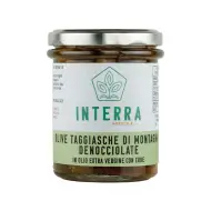 Olive Taggiasche di Montagna denocciolate in Extra Vergine con erbe mediterranee - 180g Olive Taggiasche di Montagna denocciolate in Extra Vergine con erbe mediterranee - 180g