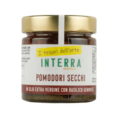 POMODORI SECCHI S.O. CON BASILICO GENOVESE 180G