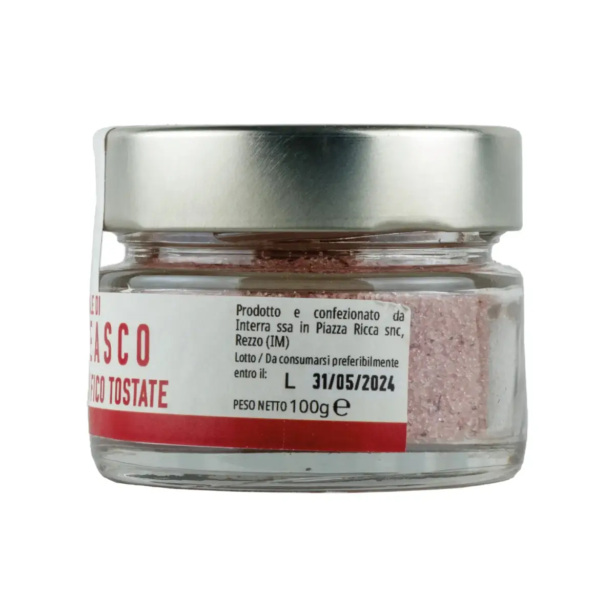 Sale aromatizzato al vino Ormeasco di Pornassio DOCG e foglie di fico (100g) Sale aromatizzato al vino Ormeasco di Pornassio DOCG e foglie di fico (100g)