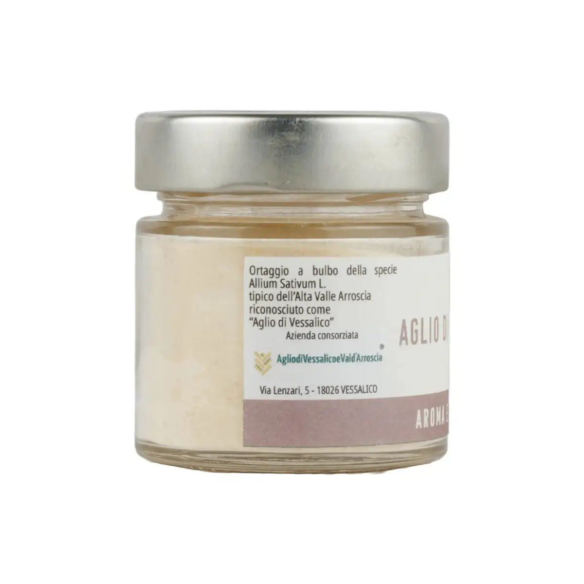 Sale aromatizzato con Aglio di Vessalico e rosmarino - 100g Sale aromatizzato con Aglio di Vessalico e rosmarino - 100g