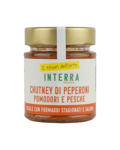 Chutney (composta agrodolce) di Peperoni Pomodori e Pesche - 140g