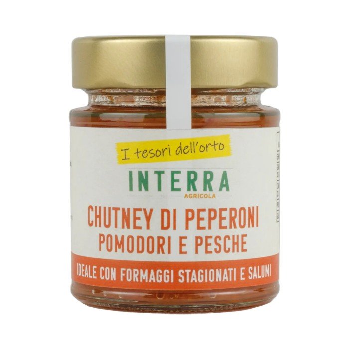 Chutney (composta agrodolce) di Peperoni Pomodori e Pesche - 140g