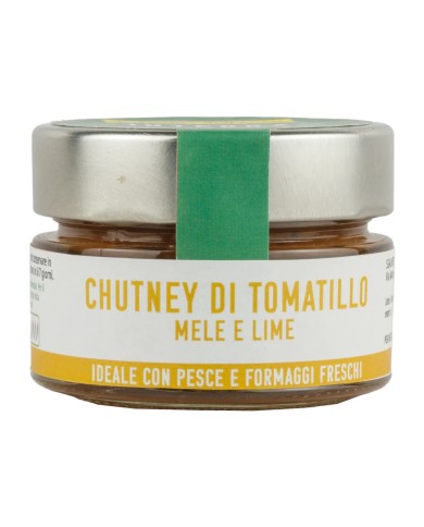 Chutney (composta agrodolce) di Tomatillo Mele e Lime - 130g