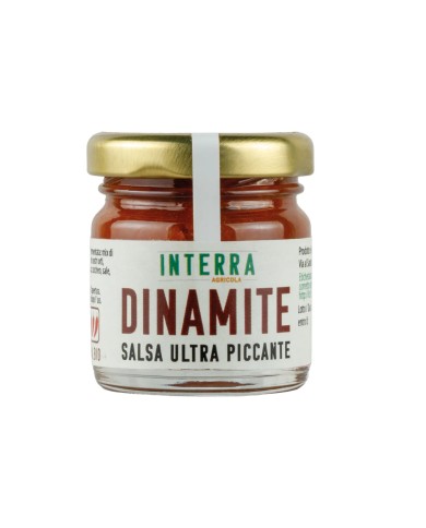 Salsa Ultra piccante con mix peperoncini e caramello d'aceto "Dinamite" confezione esplosiva da 40g
