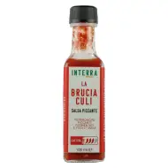 Salsa piccante con mix peperoncini rossi "Brucia Culi" bottiglia molotov da 100 ml