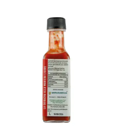 Salsa piccante con mix peperoncini rossi "Brucia Culi" bottiglia molotov da 100 ml Salsa piccante con mix peperoncini rossi "Brucia Culi" bottiglia molotov da 100 ml