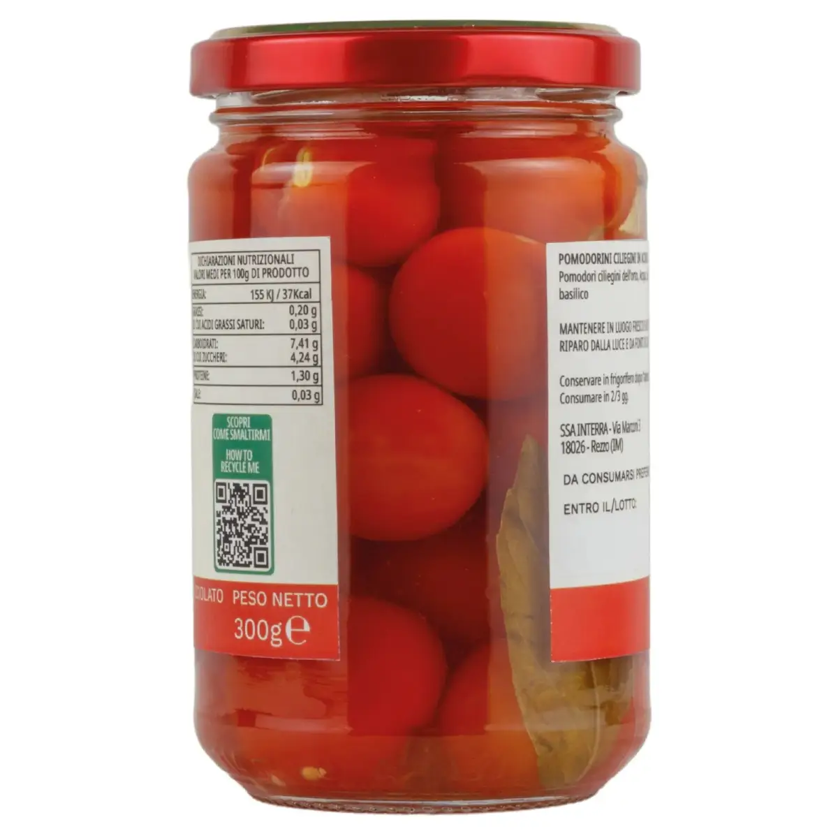 Pomodori Ciliegini in acqua salata (300g)