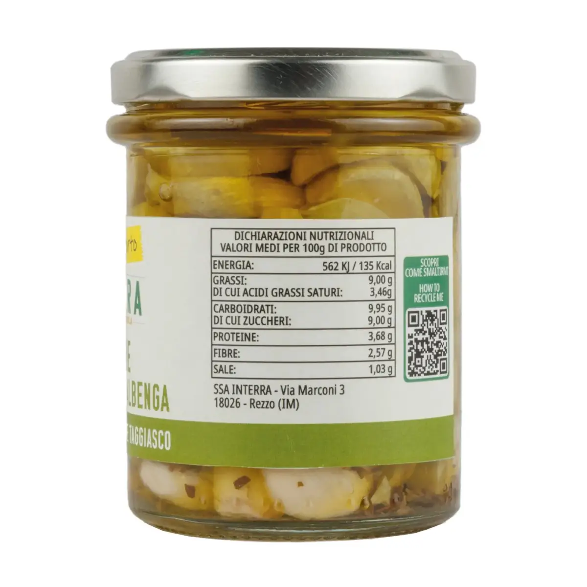 Zucchine Trombette di Albenga croccanti sott'olio EV (180g)
