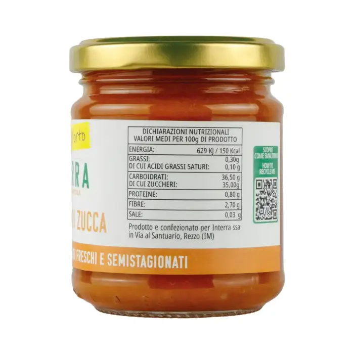 Mostarda di zucca con senape - 180g