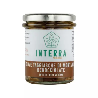 Olive Taggiasche di Montagna denocciolate in extra vergine (180g)