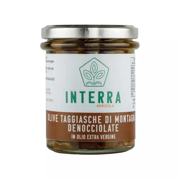 Olive Taggiasche di Montagna denocciolate in extra vergine - 180g