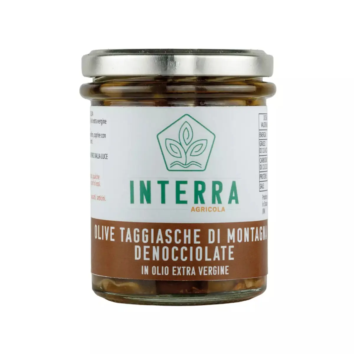 Olive Taggiasche di Montagna denocciolate in extra vergine - 180g