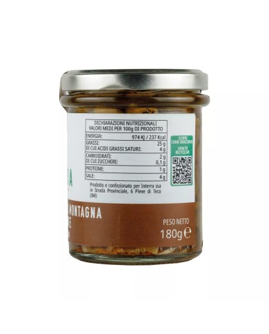 Olive Taggiasche di Montagna denocciolate in extra vergine (180g)