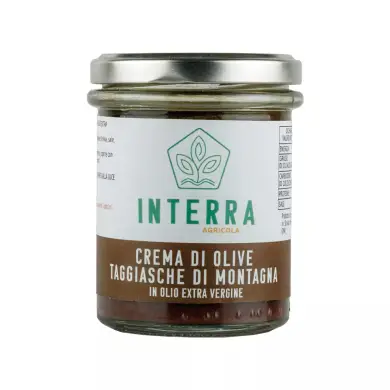 Crema gourmet di Olive Taggiasche di Montagna - 180g Crema gourmet di Olive Taggiasche di Montagna - 180g